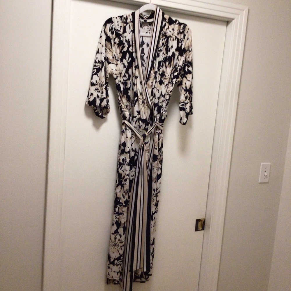 Womens Lane Bryant Faux Wrap Floral Maxi Dress